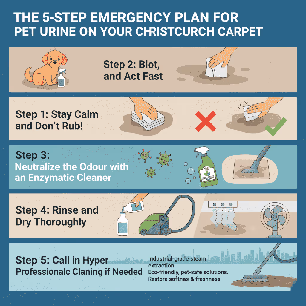 5 Step Emergency Plan For Pet Urine On Your Christchurch Carpet