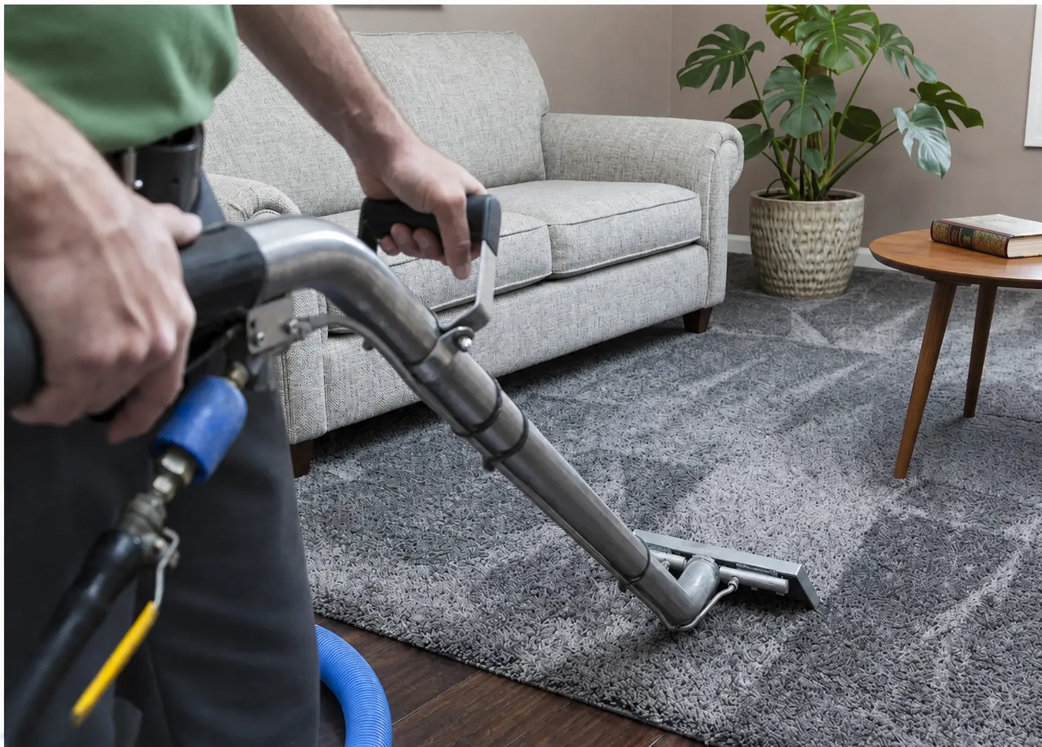 Professional carpet cleaning in a Christchurch home