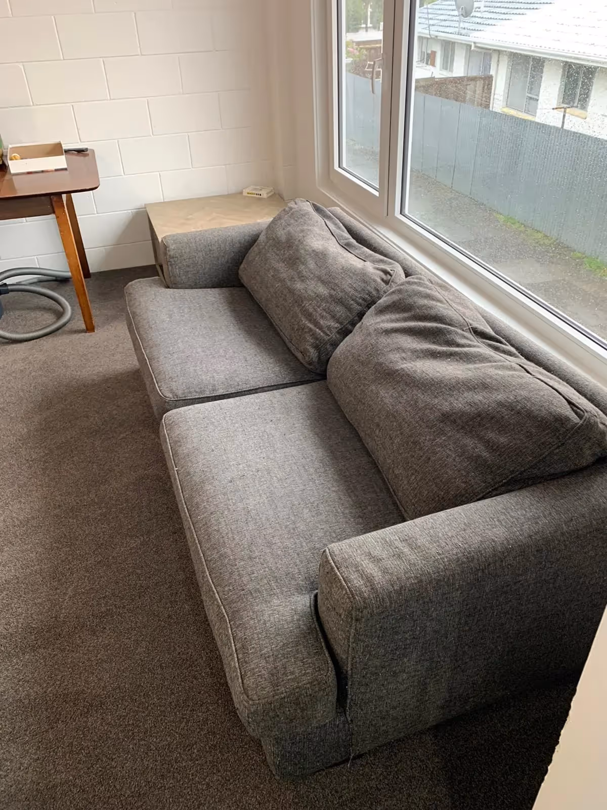 Freshly cleaned couch upholstery in Christchurch