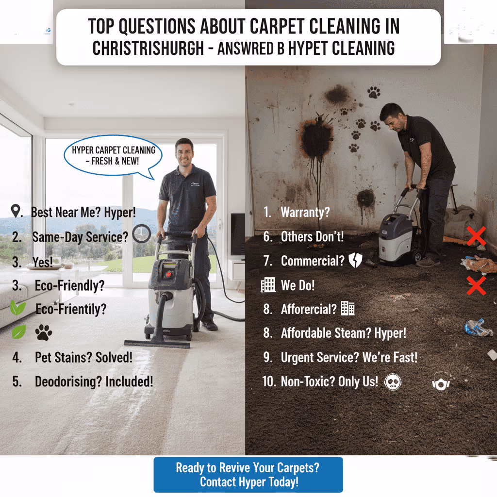 Top Questions About Carpet Cleaning In Christchurch Answered By Hyper Carpet Cleaning