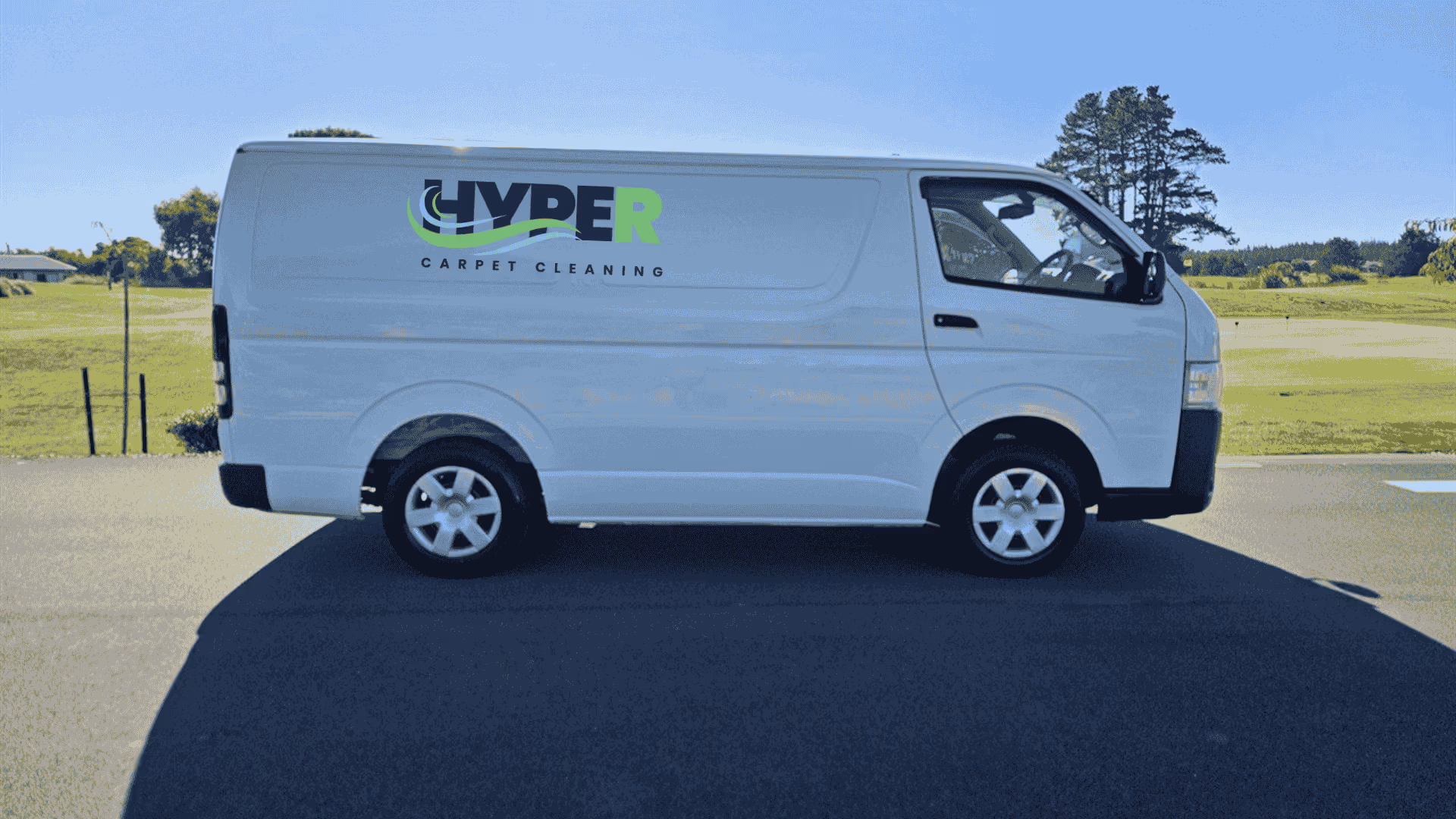 Hyper Carpet Cleaning branded van