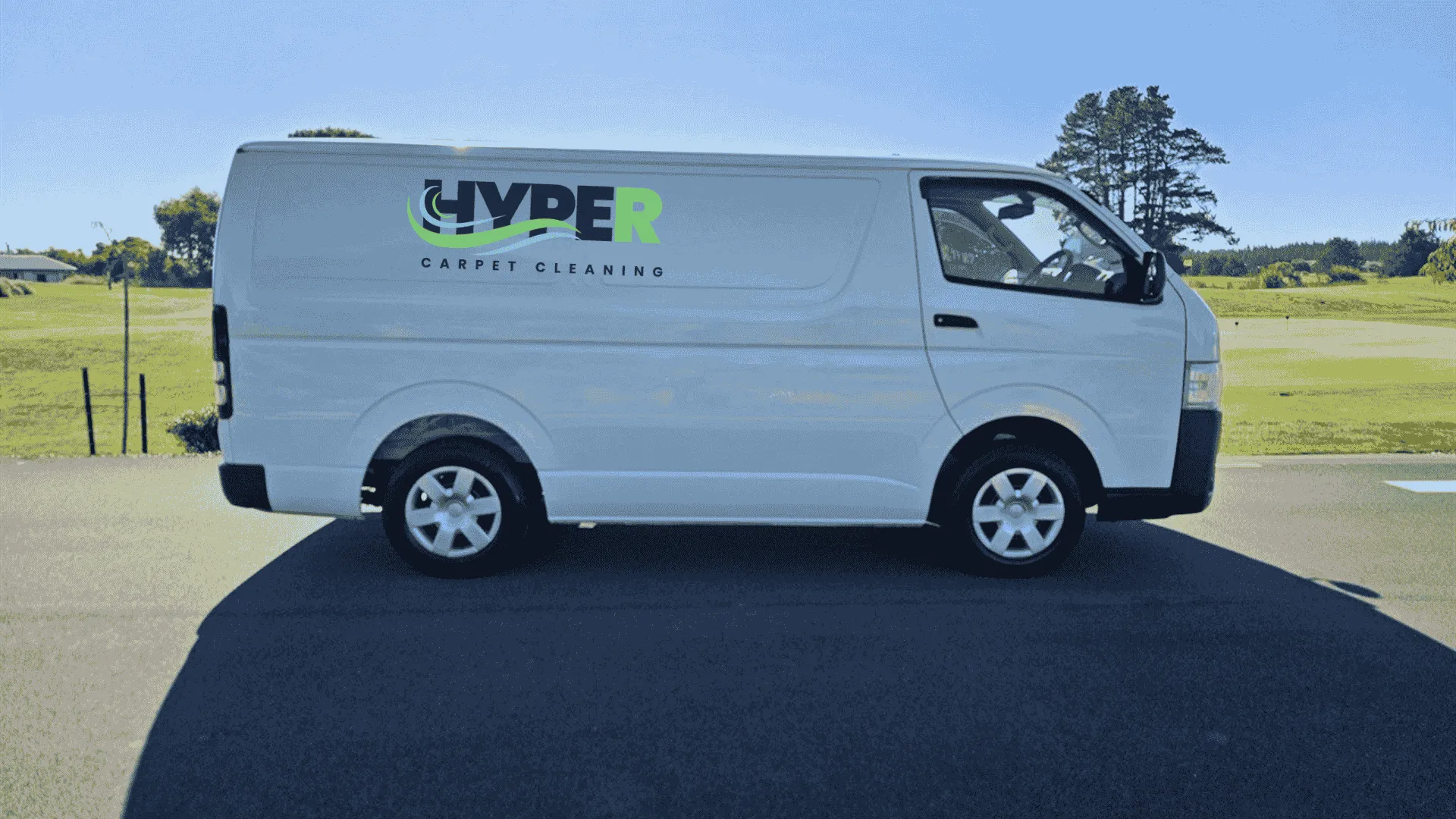 Hyper Carpet Cleaning van serving Kaiapoi and North Canterbury